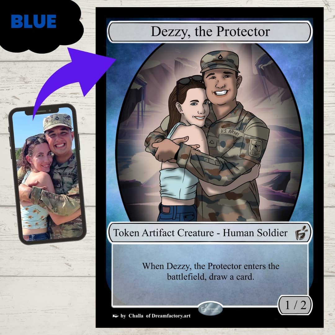 custom mtg token cards ANGEL TOKEN: SERAPH Aaron Miller Illustration